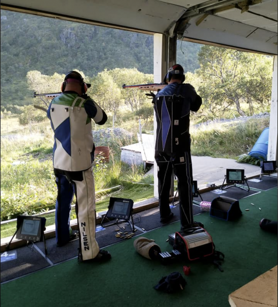 Electronic target system, rifle, gallery ranges