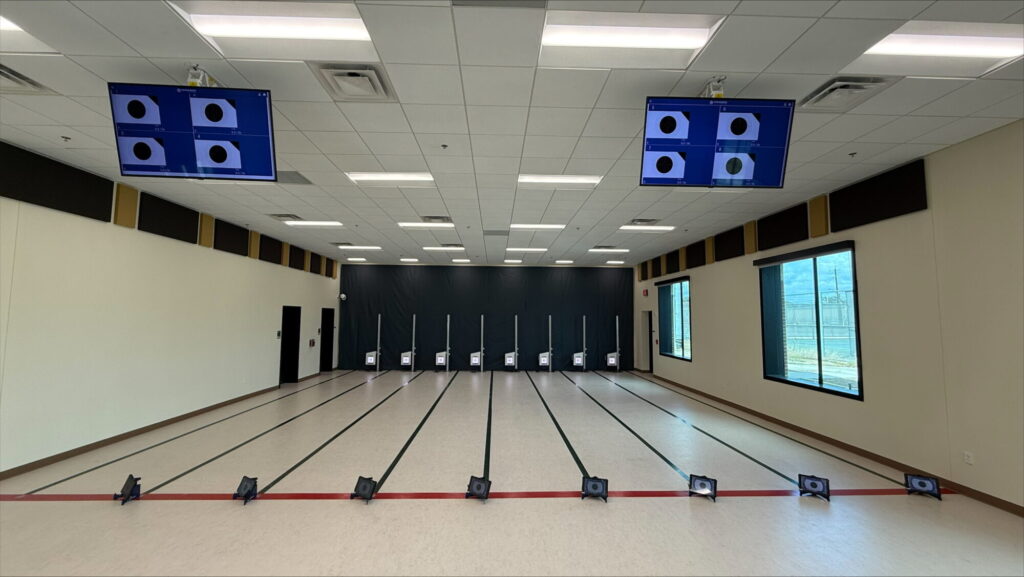 Electronic target system, rifle, indoor packages